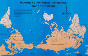 Universal Corrective Map of the World
